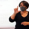 Raquel González, intérprete de lingua de signos