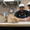 Dani Pampín en su obrador de pan