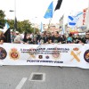 Manifestación de policías y guardias civiles convocada por Jusapol en Sanxenxo