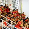 Grada de A Seca en el partido de liga entre Poio Pescamar y Burela 
