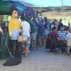 Celebración de la Recalada en el muelle de Arcade