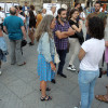 Concentración en la plaza de la Peregrina para pedir "No más muertes de migrantes en el Mediterráneo"