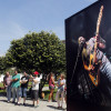 Inauguración da exposición "Rock & Lérez" na Praza de Ourense