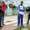 Izado de la bandera del Campeonato de Europa de Piragüismo Maratón