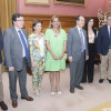 Reunión entre Carmela Silva, Abel Caballero y concejales de Vigo en el Pazo Provincial