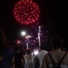 Fogos de artificio para despedir as Festas da Peregrina 2017