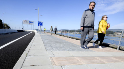 Apertura de la primera fase del paseo marítimo de Pontevedra a Marín