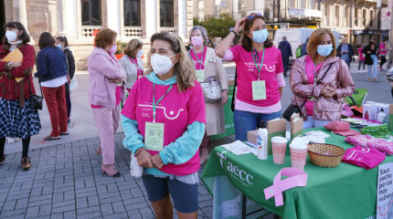 Celebración do Día Mundial Contra o Cancro de Mama do ano 2021 celebrado en Pontevedra