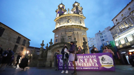 Concentración en Pontevedra polo "feminicidio" de Jessica Méndez