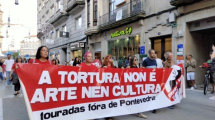 Manifestación 'Touradas nunca máis'