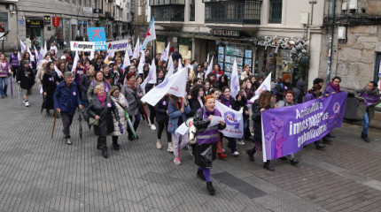 Marcha 'A crise non a imos pagar as traballadoras' de la CIG