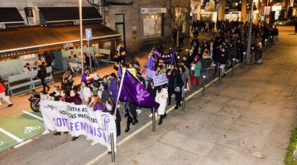 Manifestación del 25N por las calles de Pontevedra