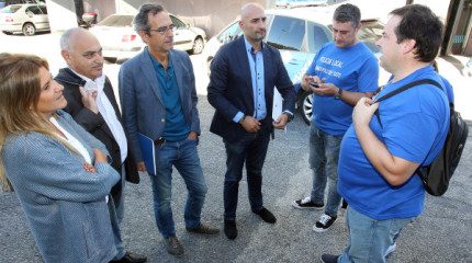 Visita dos grupos da oposición á Xefatura da Policía Local de Pontevedra