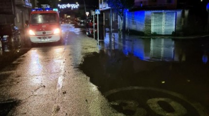 Inundación en la avenida Dona Urraca