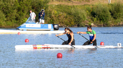 Celebración en el embalse de Verducido del selectivo nacional para el mundial de piragüismo de Alemania