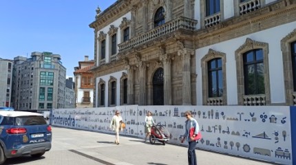 Visita del alcalde a las obras del Concello