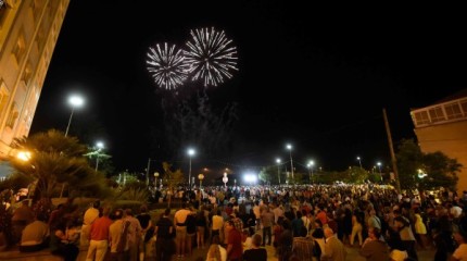 Fuegos artificiales del cierre de las Fiestas de la Peregrina 2016 (2)
