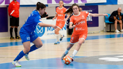 Imaxes do partido entre Marín Futsal e Alcantarilla na Raña