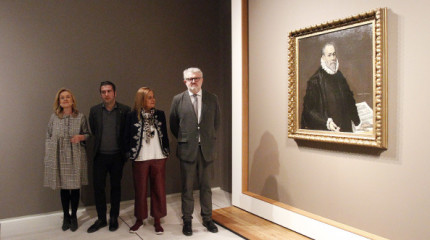 A obra "Retrato dun médico" de El Greco xa pode visitarse no Museo de Pontevedra