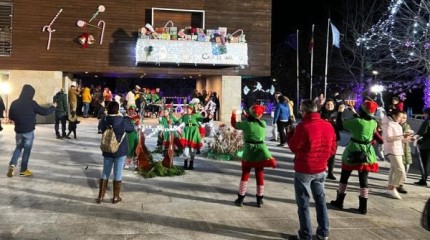 Iluminación da Aldea de Nadal en Campo Lameiro