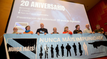 Presentación do documental '20 anos de dignidade', que promove a plataforma Nunca Máis 