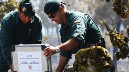 El Seprona investiga el incendio de Tenorio