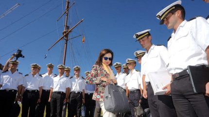 Margarita Robles inaugura o curso académico militar na Escola Naval