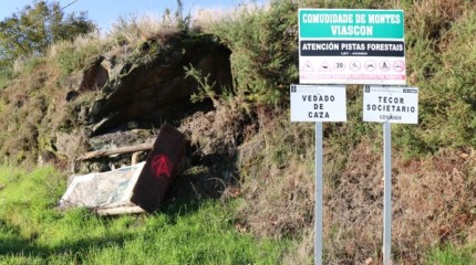 Zonas abandonadas en los montes de Viascón