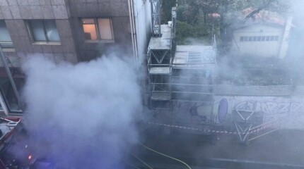 Incendio en un garaje en Cruz Gallástegui