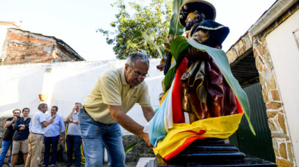 Procesión de Santiaguiño de O Burgo para recoger uvas y maíz