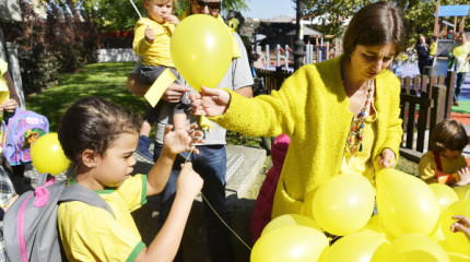 Protesta de padres y alumnos de Barcelos por la supresión de un aula de Infantil