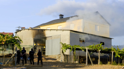 Incendio en un cobertizo en Marcón	