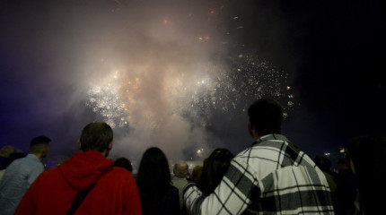 Fuegos del fin de las Fiestas de la Peregrina 