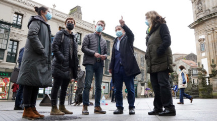 Concejales de Vilafranca del Penedés visitan Pontevedra acompañados por el alcalde Miguel Anxo Fernández Lores