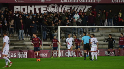 Las mejores imágenes del partido entre Pontevedra y Rayo Majadahonda en Pasarón