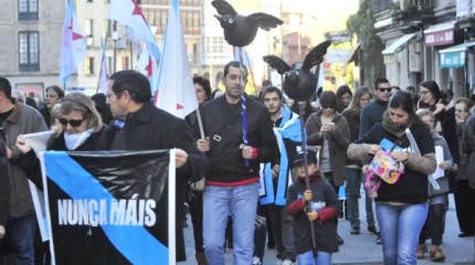 Manifestación de Nunca Máis en Pontevedra