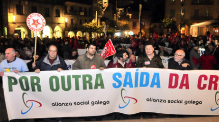 Manifestación de la Alianza Social Galega