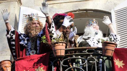 Os Reis Magos chegan a Pontevedra