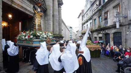 Mostra de Xesús Nazareno en San Bartolomeu ao suspenderse a procesión