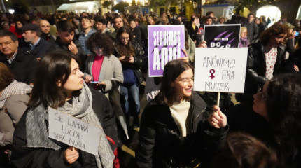 El feminismo conquistas las calles de Pontevedra