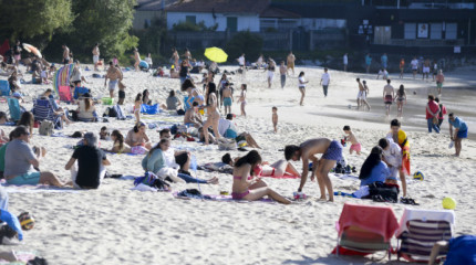 A xente aproveita o tempo solleiro da Semana Santa 