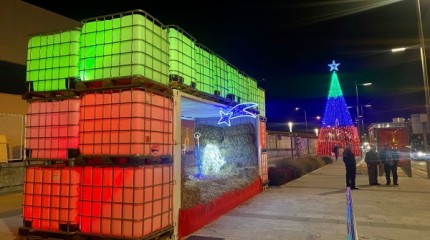 Inauguración del alumbrado de Navidad en Marín