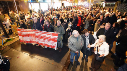 Manifestación demandando mejoras en la sanidad pública 