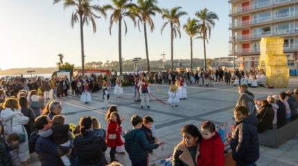 Los Reyes Magos visitan Sanxenxo