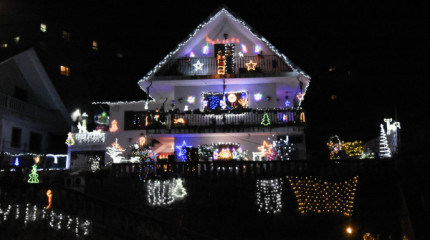 La casa con más espíritu navideño está en Monte Porreiro 
