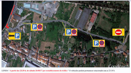 Restricciones de tráfico de aparcamiento con motivo del Triatlón Cidade de Pontevedra