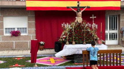 Procesión del Cristo del Consuelo en Lérez