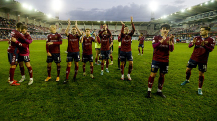 Partido de liga entre el Pontevedra y el Unión Adarve en Pasarón