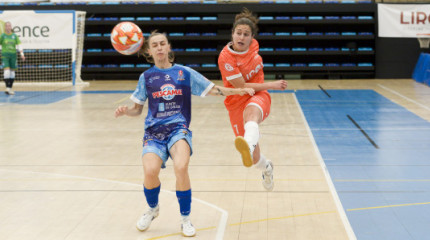 Imágenes del partido entre Marín Futsal y Poio Pescamar en A Raña