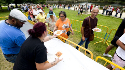 Mexillonada popular na contorna do Lérez